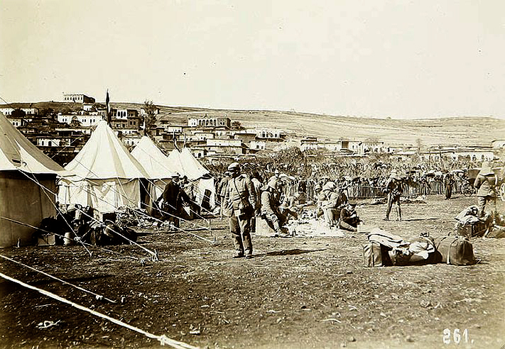 Campement de Guillaume II près de Zahlé -1898- Collection P. Jabre